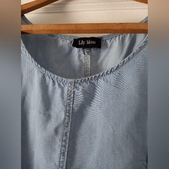 Lily Moss XL demin looking blouse - Picture 4 of 6